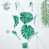 Monokini Push Up ZippOne MONSTERA - Couleurs Lagon
