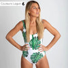 Monokini Push Up ZippOne MONSTERA - Couleurs Lagon