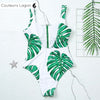 Monokini Push Up ZippOne MONSTERA - Couleurs Lagon