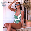 Monokini Push Up ZippOne MONSTERA - Couleurs Lagon