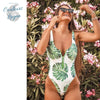 Monokini Push Up ZippOne MONSTERA - Couleurs Lagon