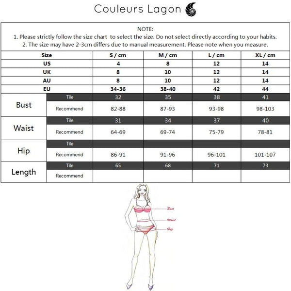 Guide des tailles monokini femme CRISS-CROSS – Couleurs Lagon