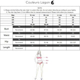Guide des tailles monokini femme CRISS-CROSS – Couleurs Lagon