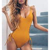 jaune avant - Monokini Sexy Push-Up Dos Nu CRISSCROSS - Couleurs Lagon