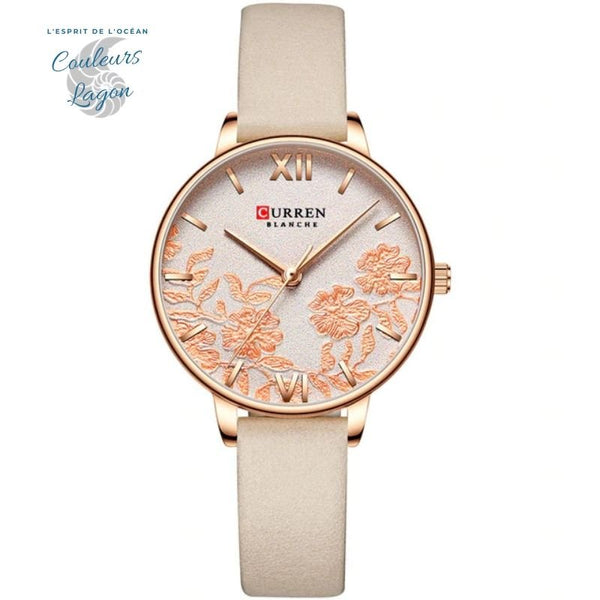 Montre Femme CURREN BLANCHE - Couleurs Lagon