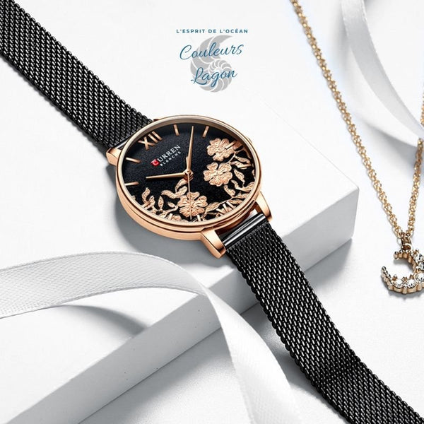 Montre Femme CURREN BLANCHE - Couleurs Lagon