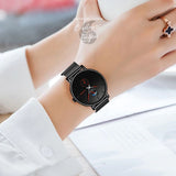 Montre Femme Quartz Luxe LIGE - Couleurs Lagon
