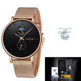 Montre Femme Quartz Luxe LIGE - Couleurs Lagon