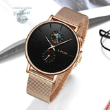 Montre Femme Quartz Luxe LIGE - Couleurs Lagon