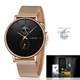 Montre Femme Quartz Luxe LIGE - Couleurs Lagon