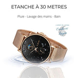 Montre Femme Quartz Luxe LIGE - Couleurs Lagon