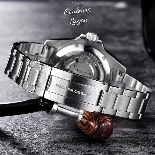 Montre Luxe Analogique Automatique à Quartz SUBMARINER INOX - Couleurs Lagon