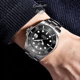 Montre Luxe Analogique Automatique à Quartz SUBMARINER INOX - Couleurs Lagon