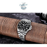 Montre Luxe Analogique Automatique à Quartz SUBMARINER INOX - Couleurs Lagon