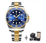 Montre Luxe Analogique Automatique à Quartz SUBMARINER INOX - Couleurs Lagon