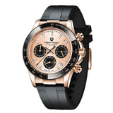 Montre Luxe Chronographe Analogique à Quartz DAYTONA - Couleurs Lagon