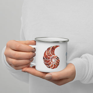 Mug émaillé 12oz COULEURS LAGON ROUGE GORGONES - Couleurs Lagon