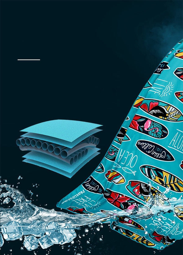 Naturehike Bandana Serviette Compacte Microfibre Quick Dry OCEAN - Couleurs Lagon