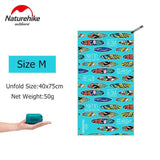 Naturehike Bandana Serviette Compacte Microfibre Quick Dry OCEAN - Couleurs Lagon