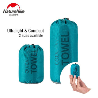 Naturehike Bandana Serviette Compacte Microfibre Quick Dry OCEAN - Couleurs Lagon