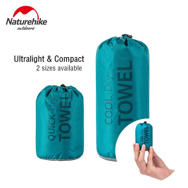 Naturehike Bandana Serviette Compacte Microfibre Quick Dry OCEAN - Couleurs Lagon