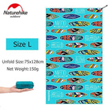 Naturehike Bandana Serviette Compacte Microfibre Quick Dry OCEAN - Couleurs Lagon