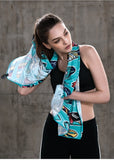 Naturehike Bandana Serviette Compacte Microfibre Quick Dry OCEAN - Couleurs Lagon