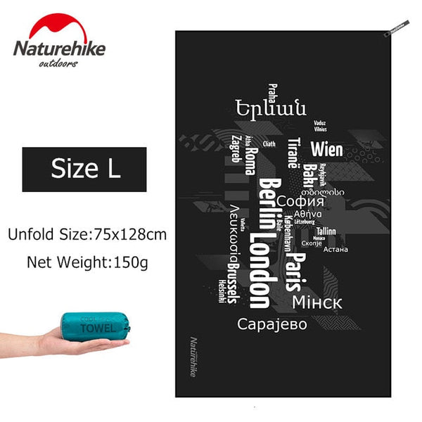 Naturehike Bandana Serviette Compacte Microfibre Quick Dry OCEAN - Couleurs Lagon