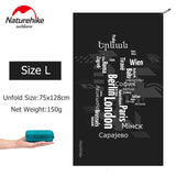 Naturehike Bandana Serviette Compacte Microfibre Quick Dry OCEAN - Couleurs Lagon