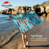 Naturehike Bandana Serviette Compacte Microfibre Quick Dry OCEAN - Couleurs Lagon