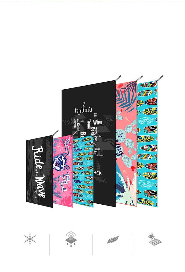 Naturehike Bandana Serviette Compacte Microfibre Quick Dry OCEAN - Couleurs Lagon
