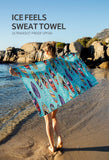 Naturehike Bandana Serviette Compacte Microfibre Quick Dry OCEAN - Couleurs Lagon
