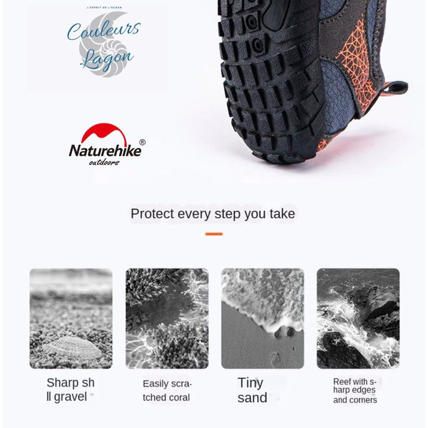 Chaussures sport eau Naturehike coloris Blackyellow | Couleurs Lagon