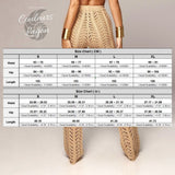 Pantalon de plage femme dentelle beige  dos tailles S-XL - Couleurs Lagon