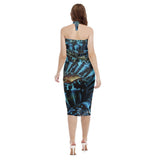 Paréo Robe de plage Bénitier Bleu Couleurs Lagon POISSON CORAIL - Couleurs Lagon