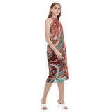 Paréo Robe de plage Gorgones Rouge Couleurs Lagon MEDUSE et NAUTILE - Couleurs Lagon
