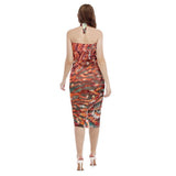 Paréo Robe de plage Gorgones Rouge Couleurs Lagon MEDUSE et NAUTILE - Couleurs Lagon