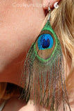 Parure Plumes de Paon Océan - Couleurs Lagon