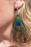 Parure Plumes de Paon Océan - Couleurs Lagon