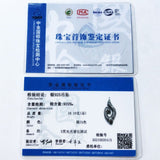 certificat authenticité - Pendentif Hameçon Maori HEI MATAU en Argent Massif s925 - Couleurs Lagon