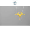 Pendentif Raie Manta en Argent Massif Polynésie - Couleurs Lagon