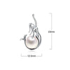 Pendentif Sirène en argent 925 et Perle - Couleurs Lagon