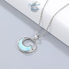 Pendentif Vague de mer Argent 925 Larimar - Couleurs Lagon