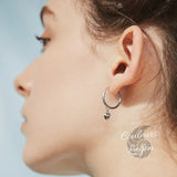 Petites boucles d'oreilles Piercing Argent s925 - Couleurs Lagon