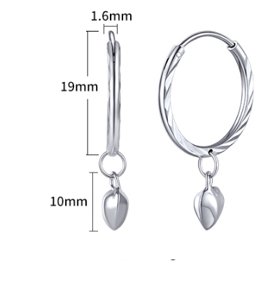 Petites boucles d'oreilles Piercing Argent s925 - Couleurs Lagon
