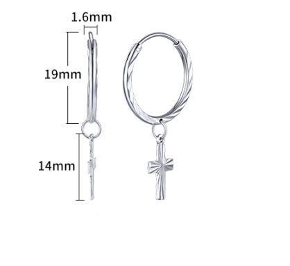 Petites boucles d'oreilles Piercing Argent s925 - Couleurs Lagon