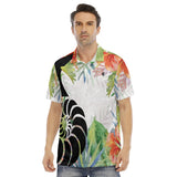 Polo Hommes Grandes Tailles Floral Hibiscus - Couleurs Lagon