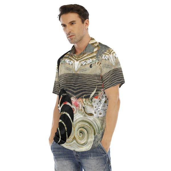 Polo Hommes Grandes Tailles Sable et Coquillages - Couleurs Lagon