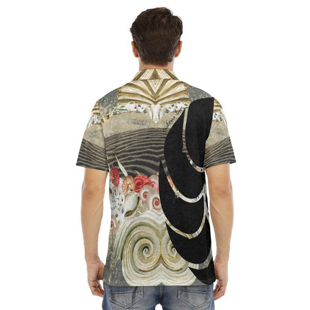 Polo Hommes Grandes Tailles Sable et Coquillages - Couleurs Lagon