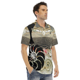 Polo Hommes Grandes Tailles Sable et Coquillages - Couleurs Lagon